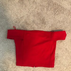 Off the shoulder crop top